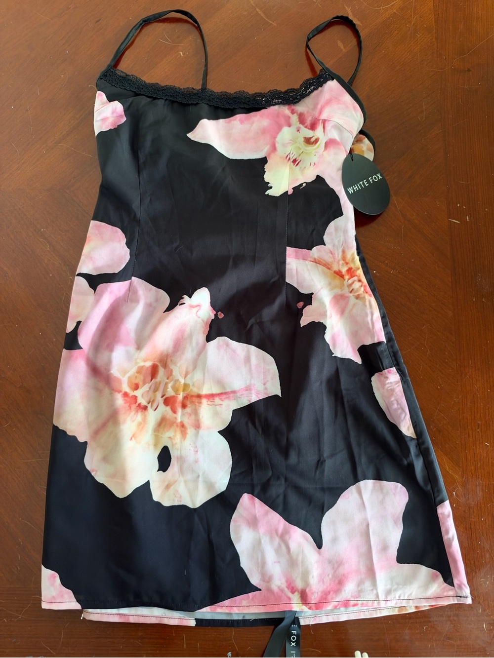 White Fox Floral Slip Dress